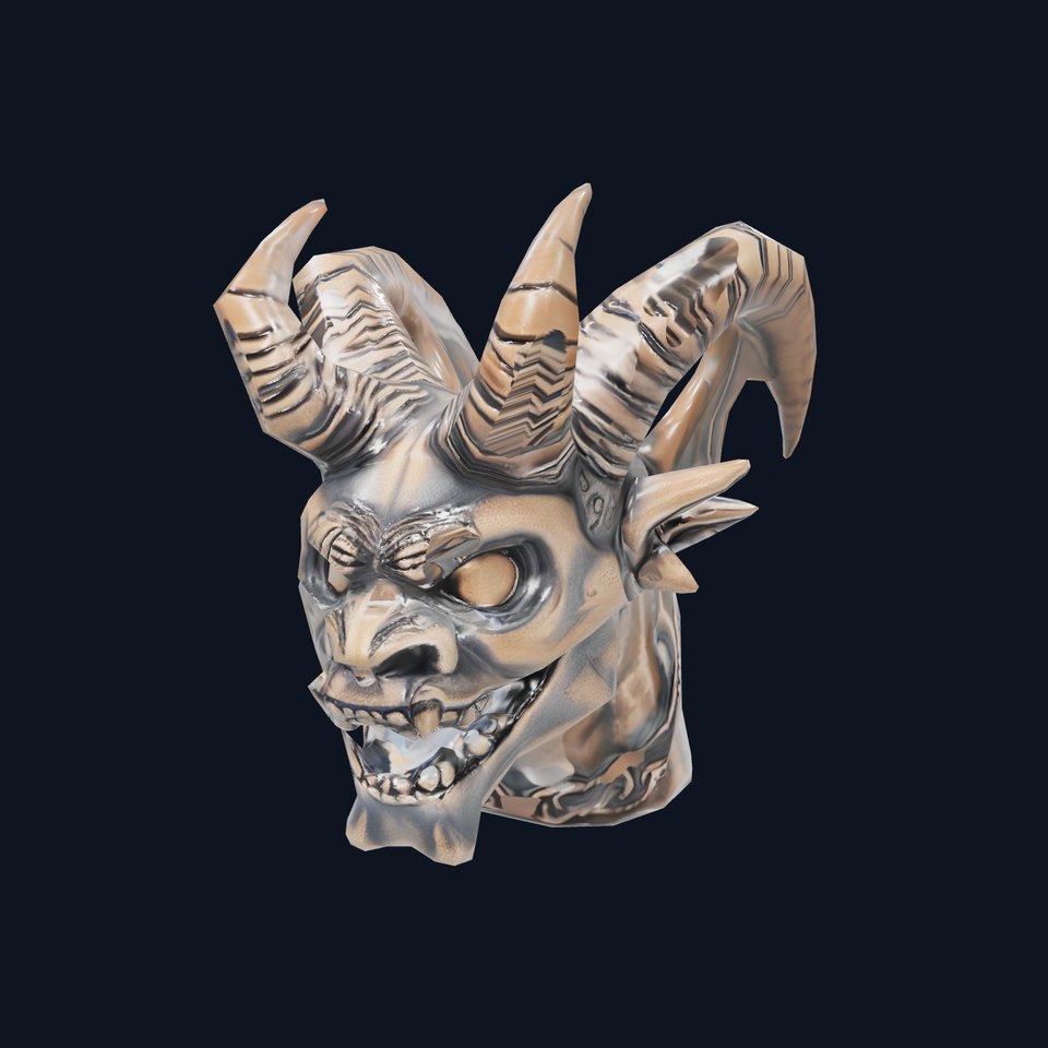 Antique Demon Bust model pack